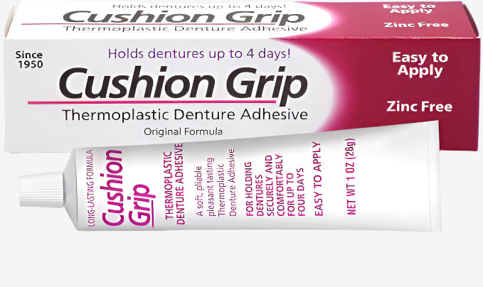 Cushion Grip Thermoplastic Denture Adhesive - 28g